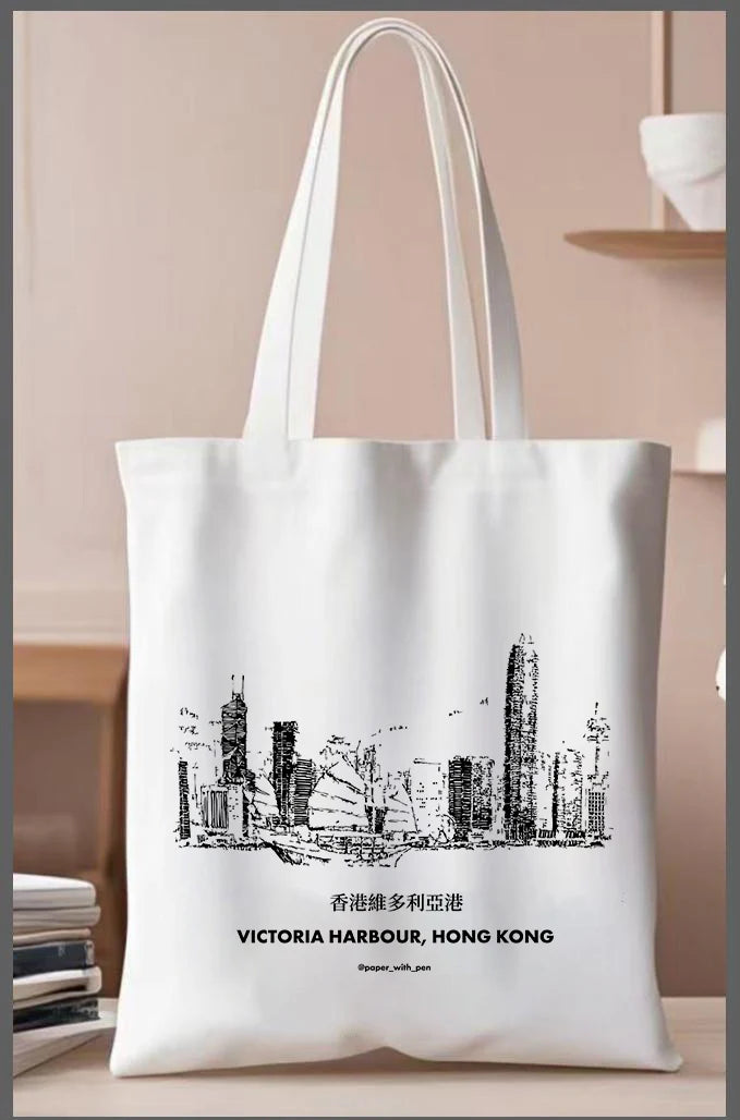 Hong Kong Local Shops Tote Bag | 環保袋– 藏。書店|Book Hong Kong Local Shops Tote Bag | 環保袋– 藏。書店|Book