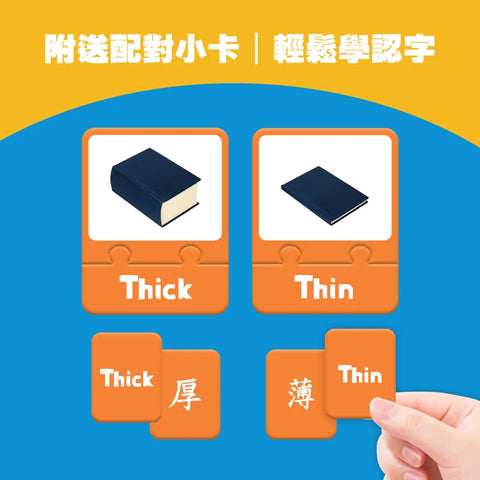 中英文雙語對比卡