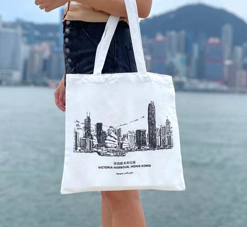 Hong Kong Local Shops Tote Bag | 環保袋